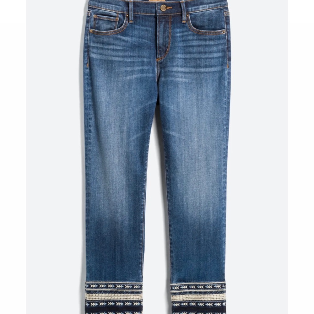 DRIFTWOOD Denim Jeans with Embroidered Cuffs